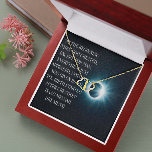 IKE MENS QUOTE EVERLASTING LOVE NECKLACE