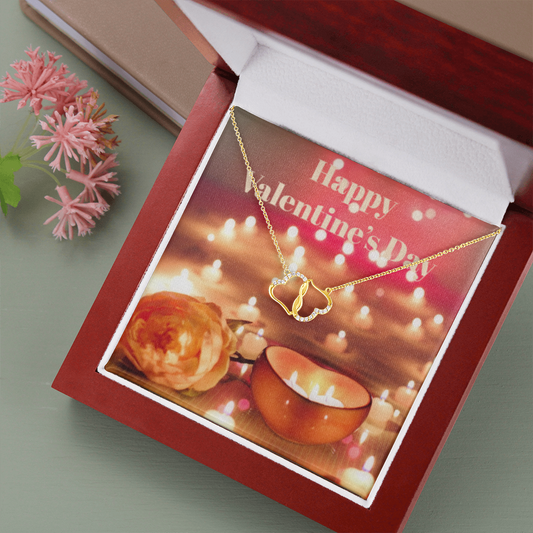 Happy Valentine's Day Everlasting Love Necklace