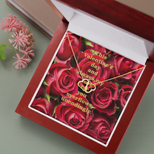 Happy Valentine's Day Everlasting Love Necklace