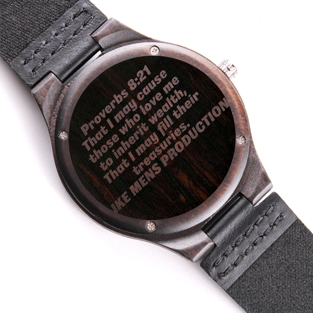 Proverbs Engraved Watch