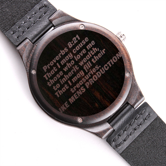 Proverbs Engraved Watch