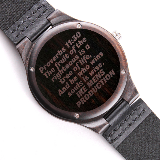 Proverbs Engraved Watch