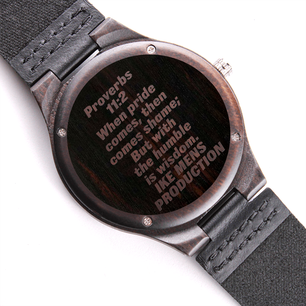 Proverbs Engraved Watch