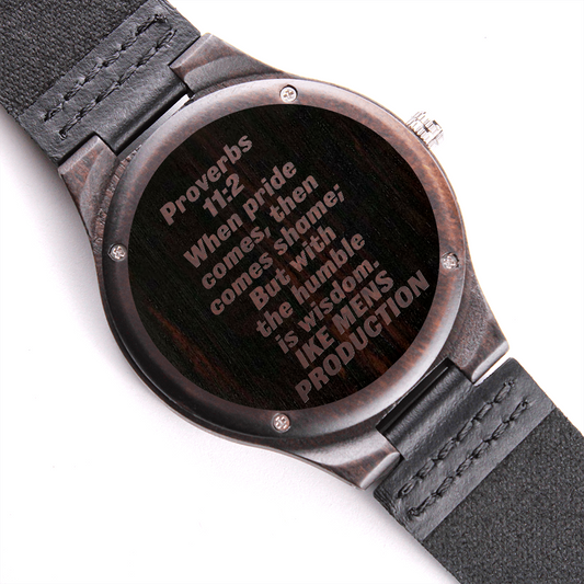 Proverbs Engraved Watch