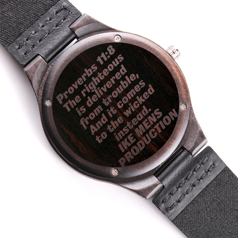 Proverbs Engraved Watch