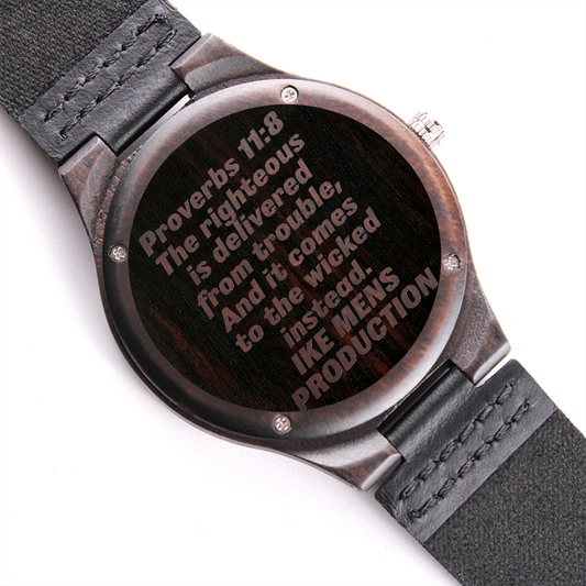 Proverbs Engraved Watch