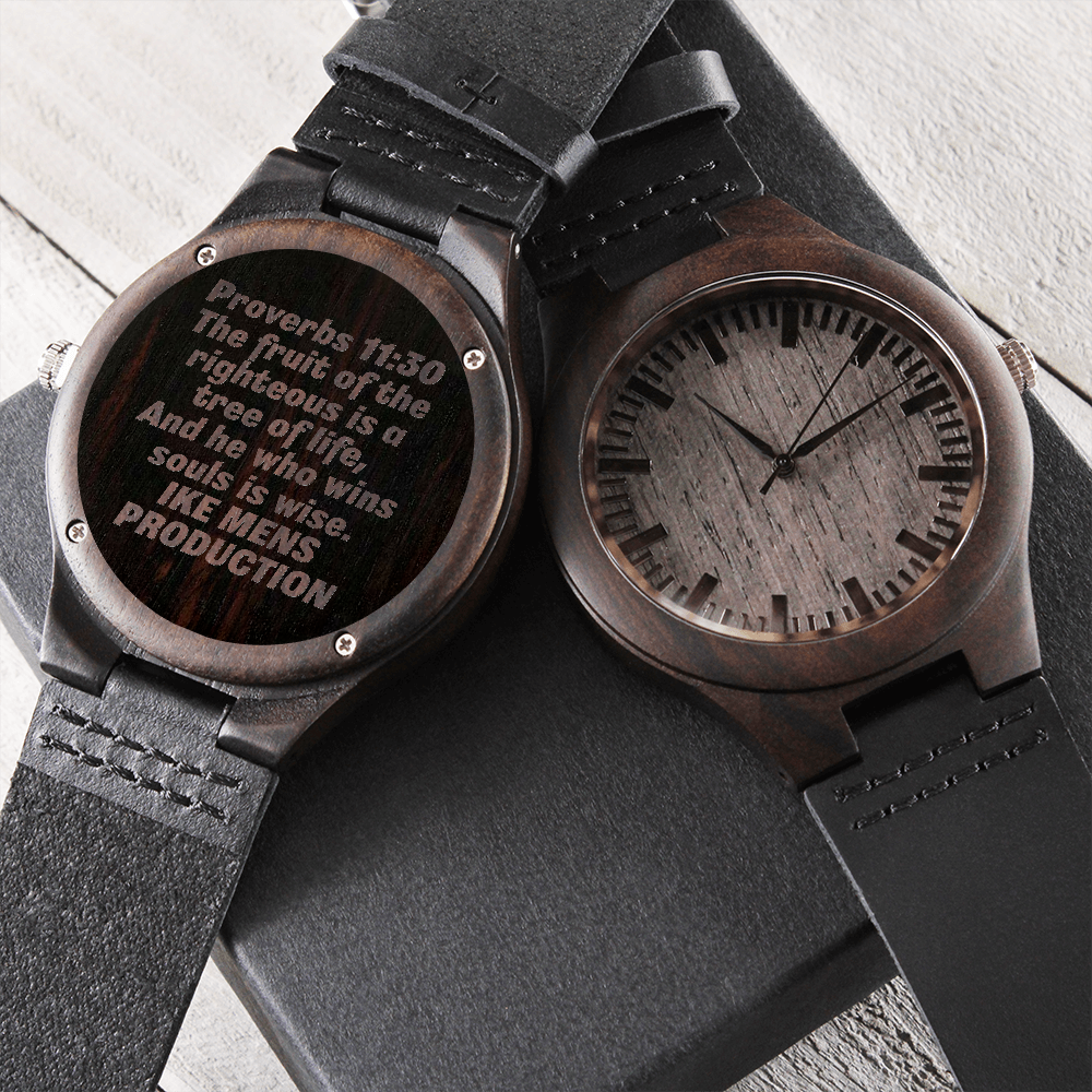 Proverbs Engraved Watch