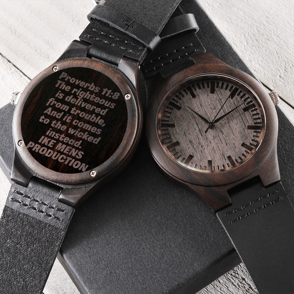 Proverbs Engraved Watch