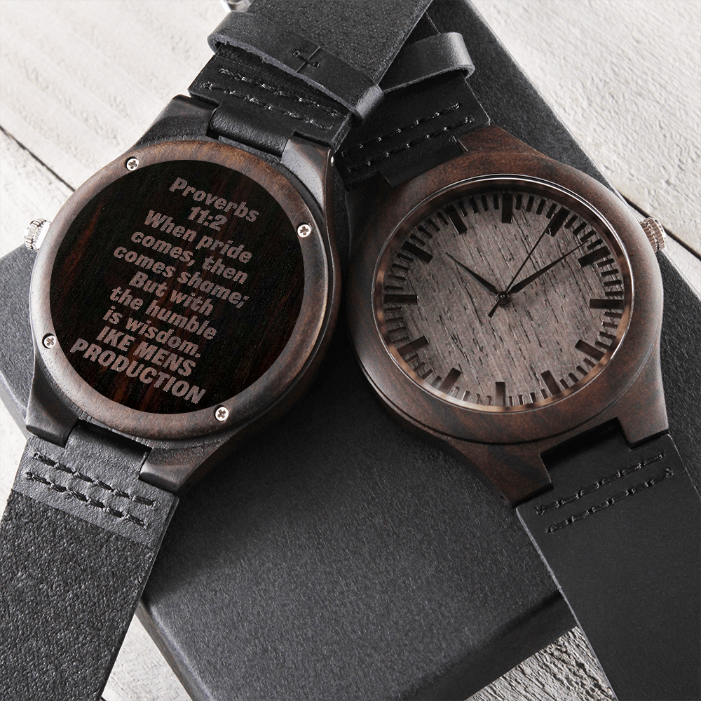 Proverbs Engraved Watch