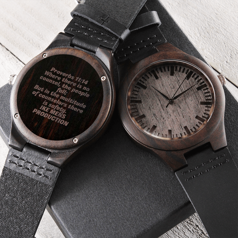 Proverbs Engraved Watch