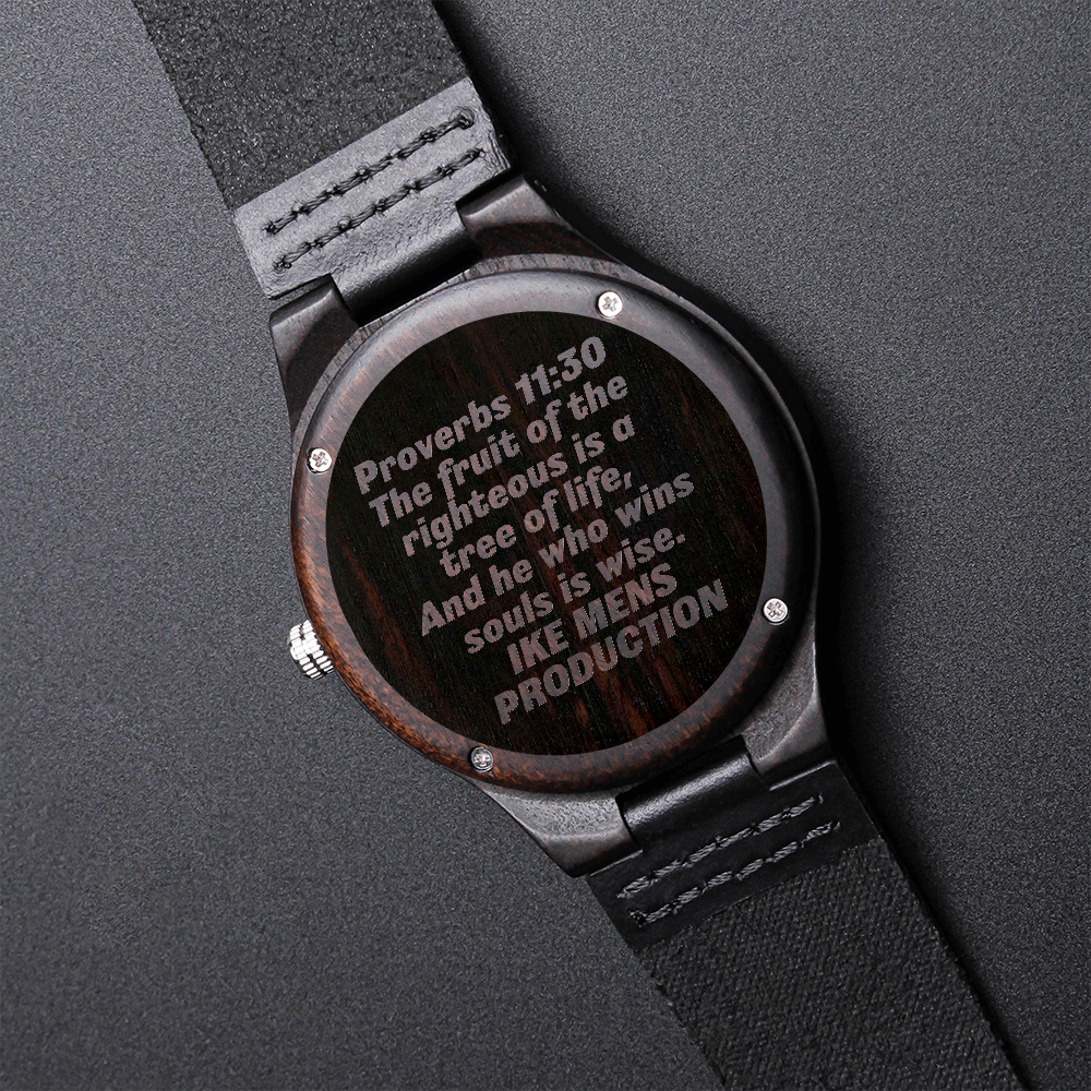 Proverbs Engraved Watch
