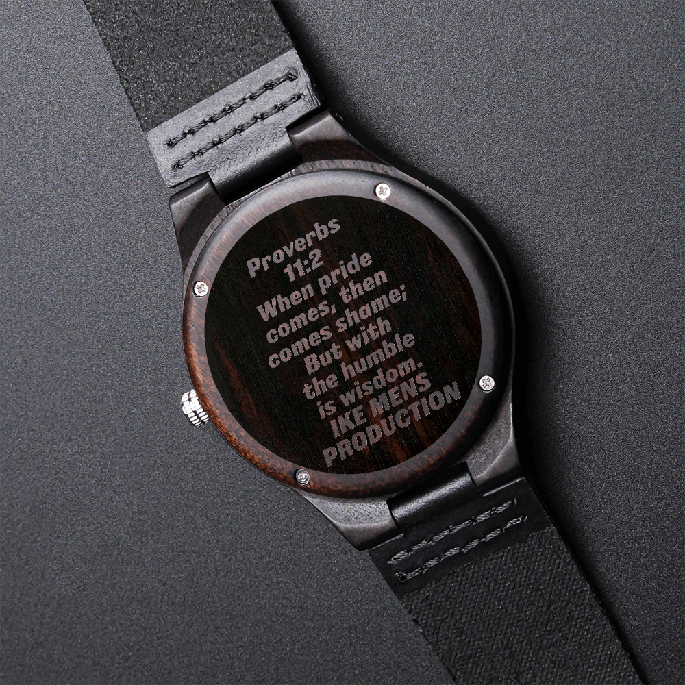 Proverbs Engraved Watch