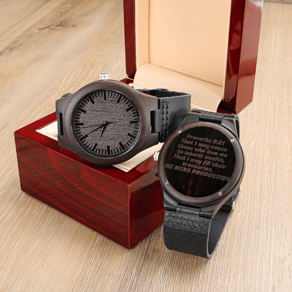 Proverbs Engraved Watch