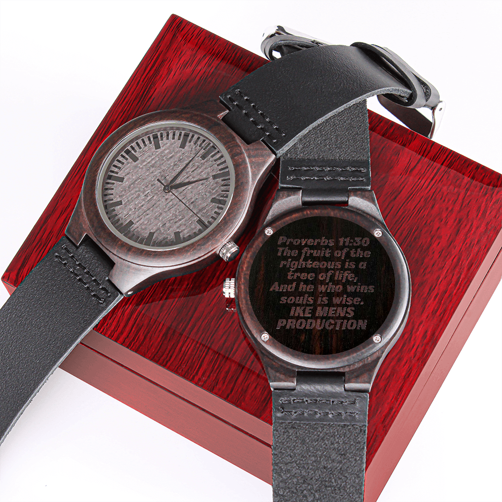 Proverbs Engraved Watch