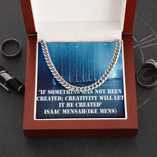 IKE MENS Quote Cuban link Chain