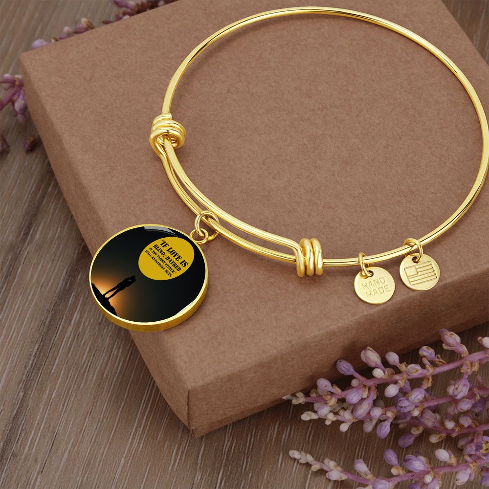 IKE MENS QUOTE CIRCLE BANGLE