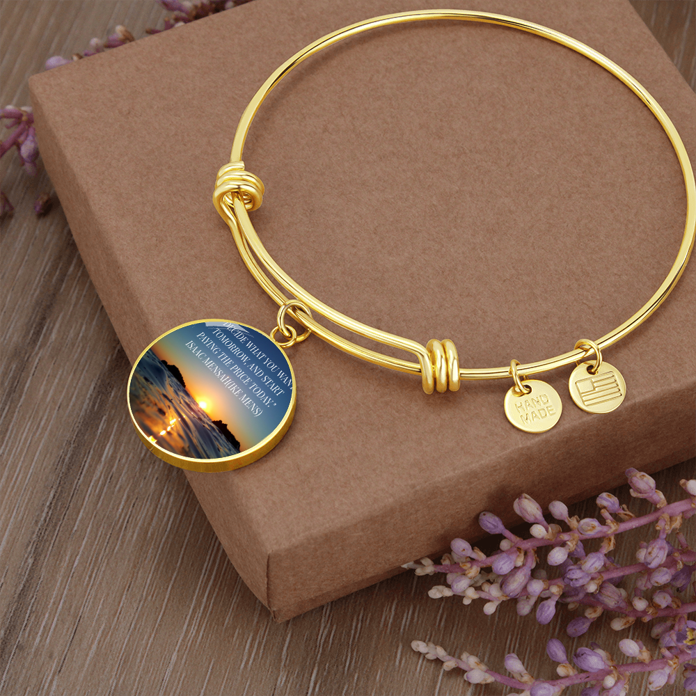IKE MENS QUOTE CIRCLE BANGLE