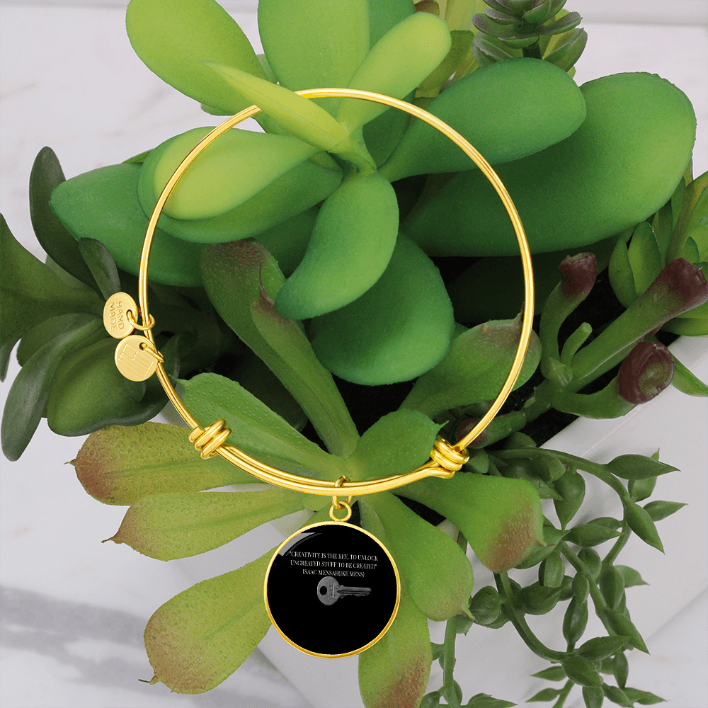 IKE MENS QUOTE CIRCLE BANGLE