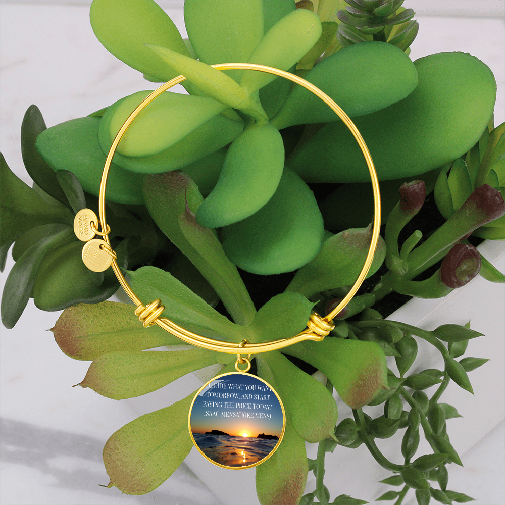 IKE MENS QUOTE CIRCLE BANGLE