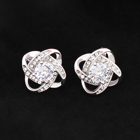 IKE MENS Love Knot Stud Earrings