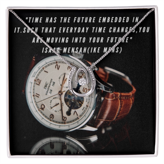 IKE MENS QUOTE LUCKY IN LOVE NECKLACE
