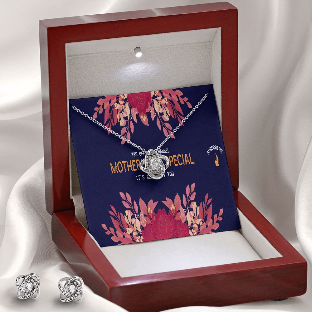 Happy Mother's Day Love Knot Earring & Necklace