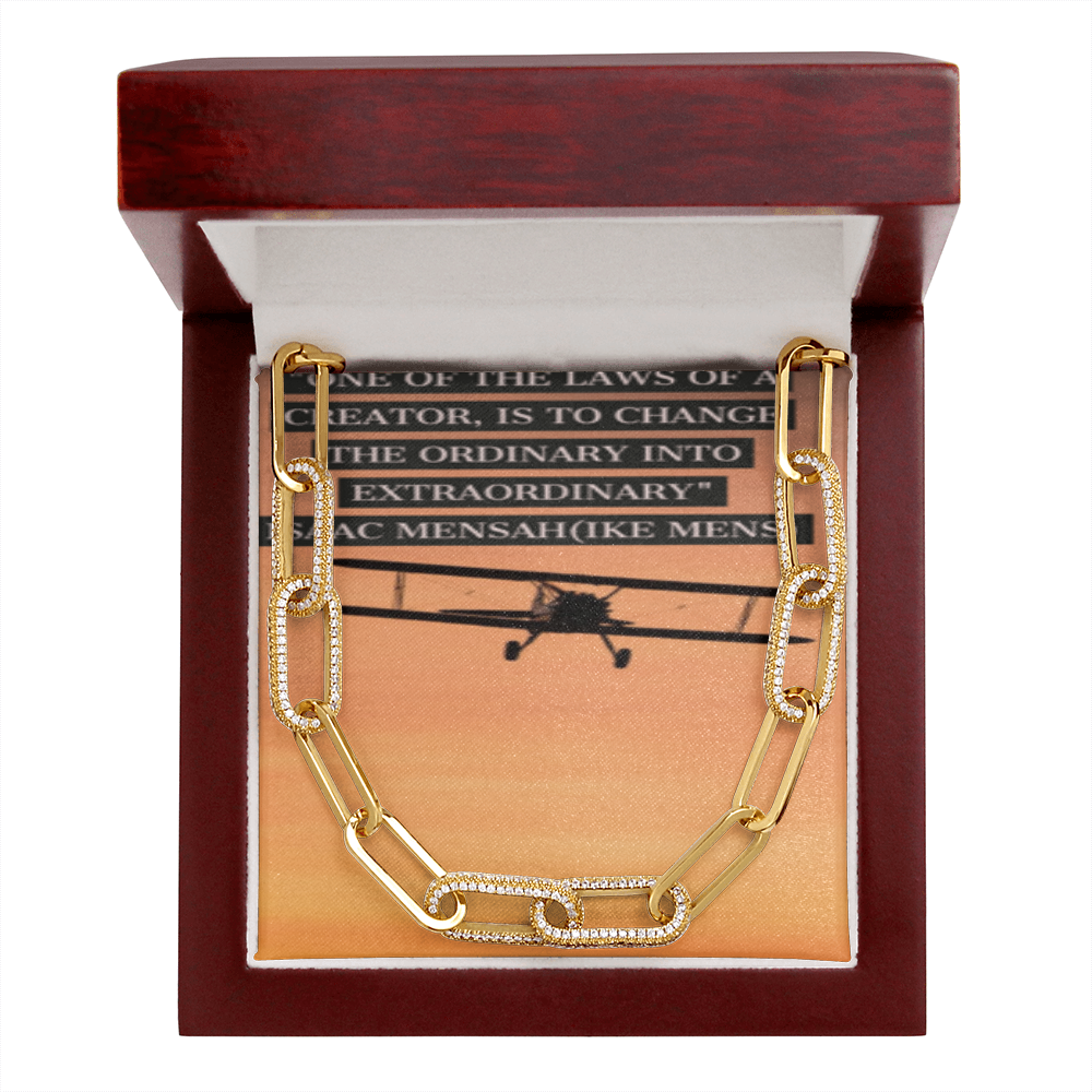 IKE MENS Quote  The Forever Linked Necklace