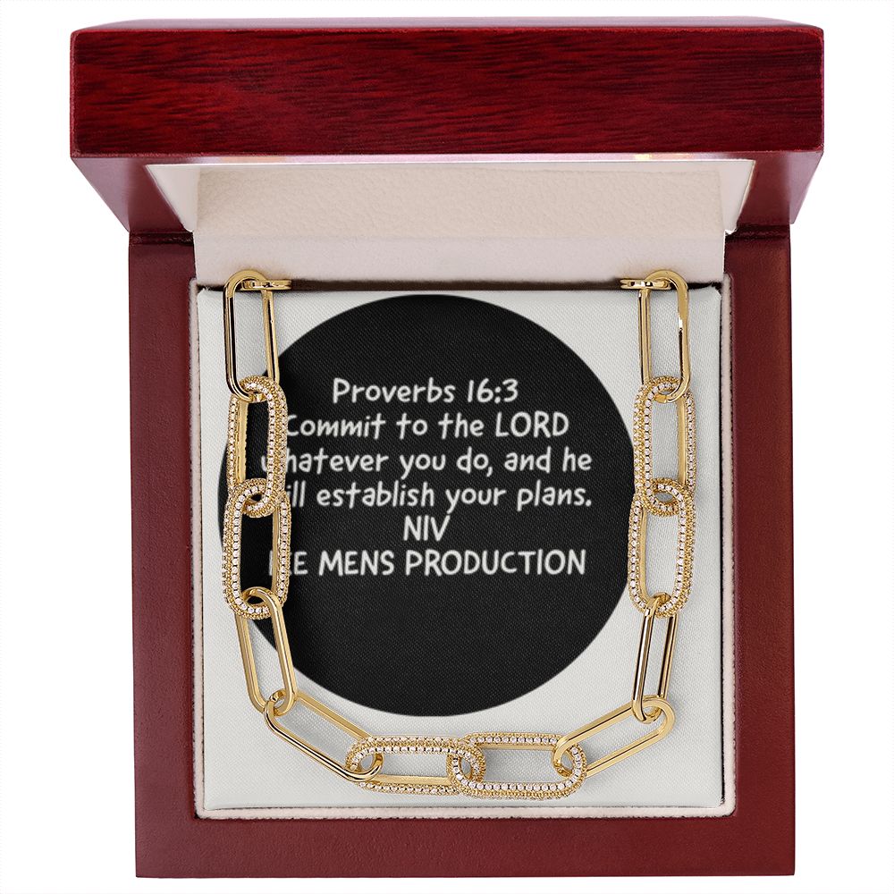 FOREVER LINKED NECKLACE WITH PROVERBS