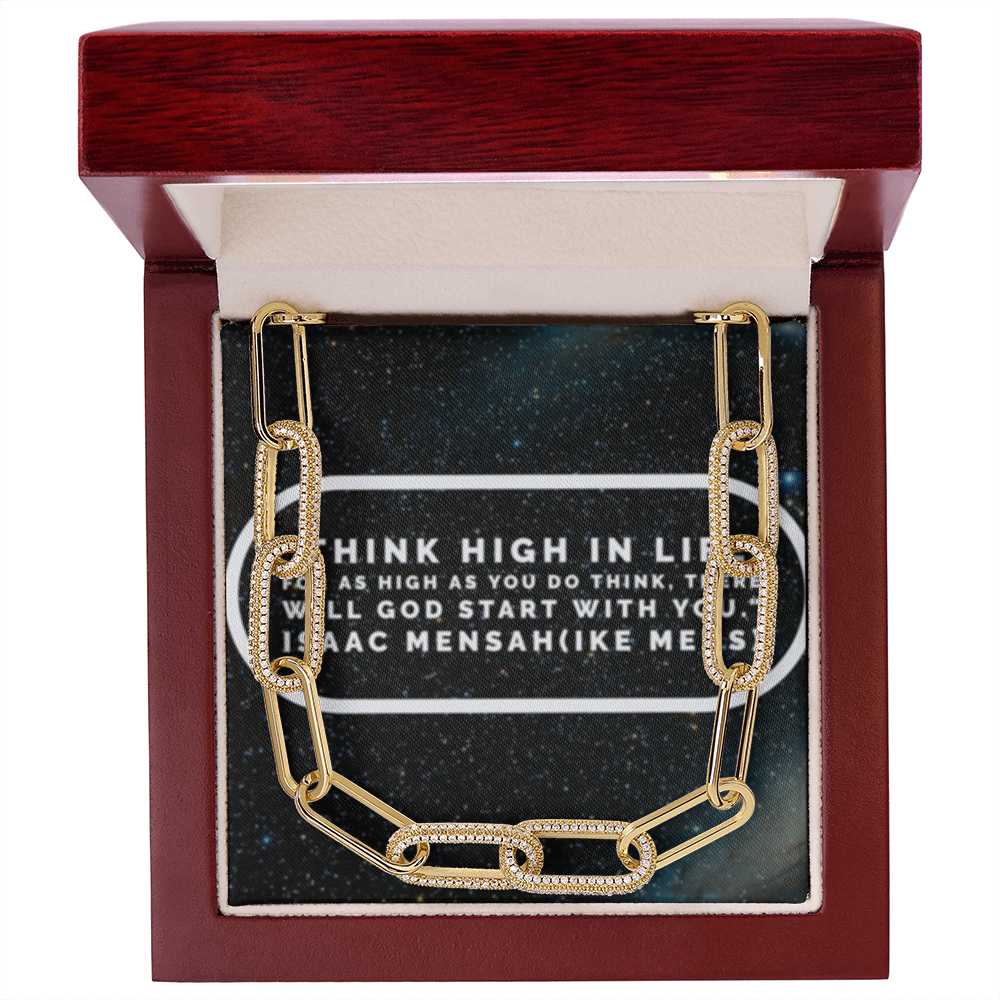 IKE MENS Quote Forever Linked Chain