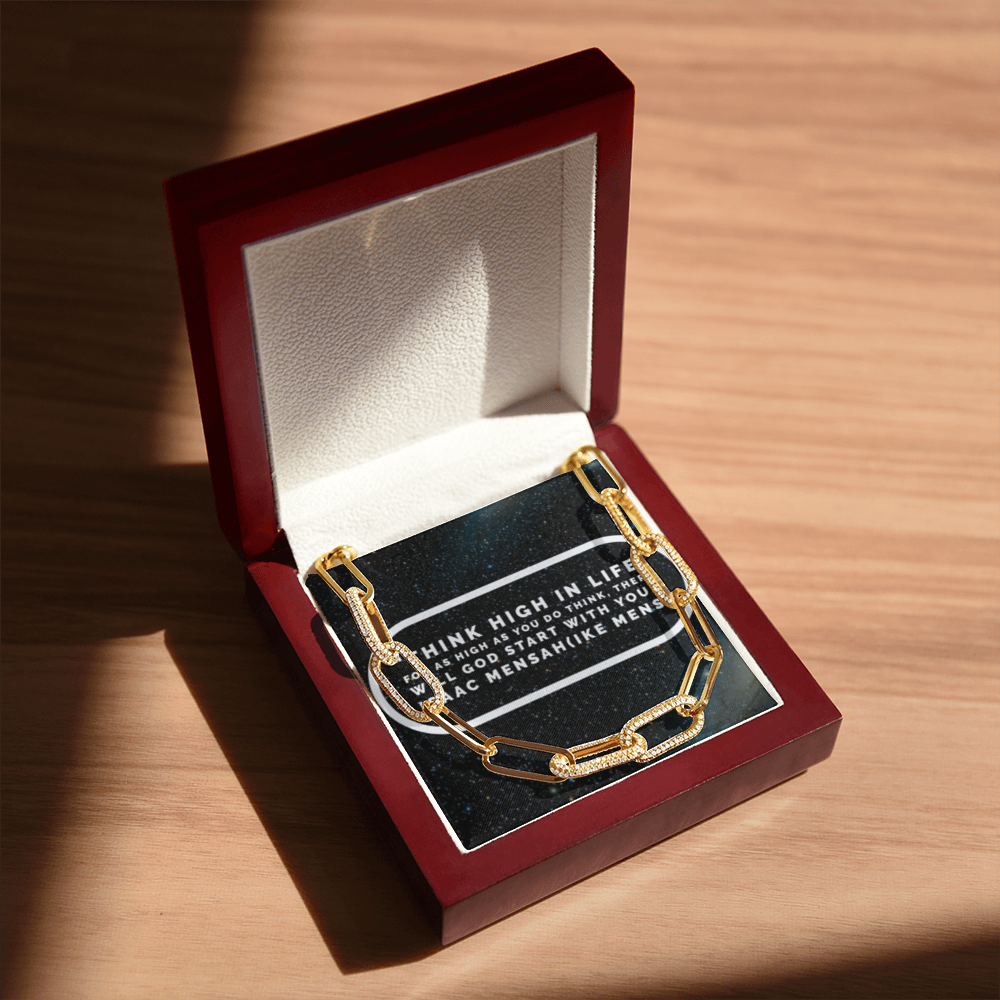 IKE MENS Quote Forever Linked Chain