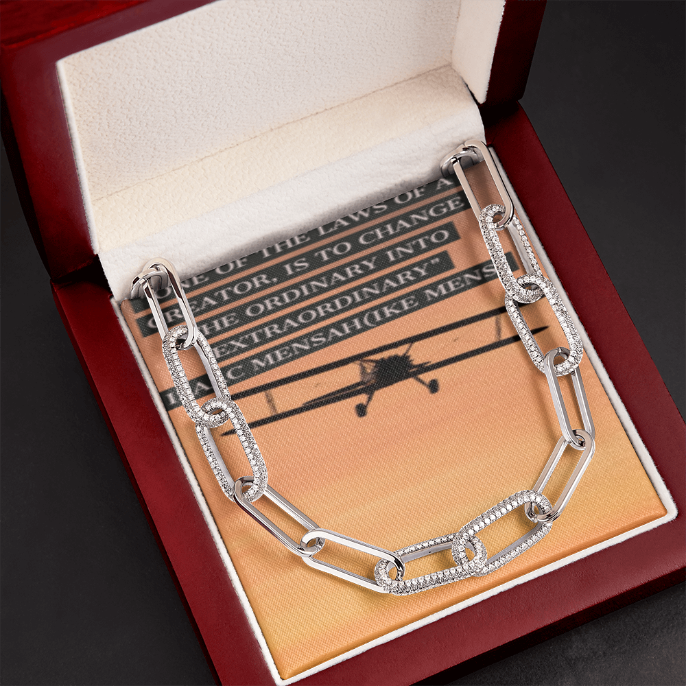 IKE MENS Quote  The Forever Linked Necklace