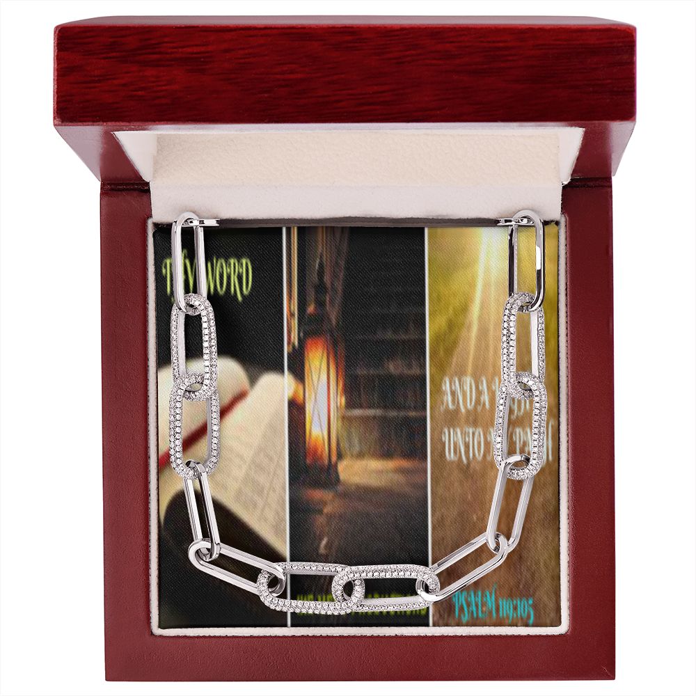 IKE MENS SCRIPTURE COLLAGE FOREVER LINKED NECKLACE