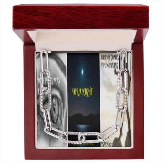 IKE MENS SCRIPTURE COLLAGE FOREVER LINKED NECKLACE