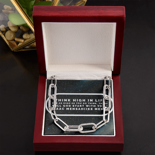 IKE MENS Quote Forever Linked Chain