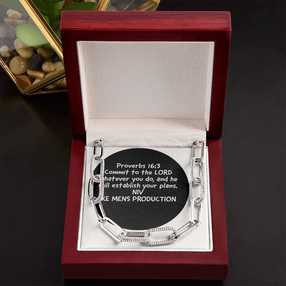 FOREVER LINKED NECKLACE WITH PROVERBS