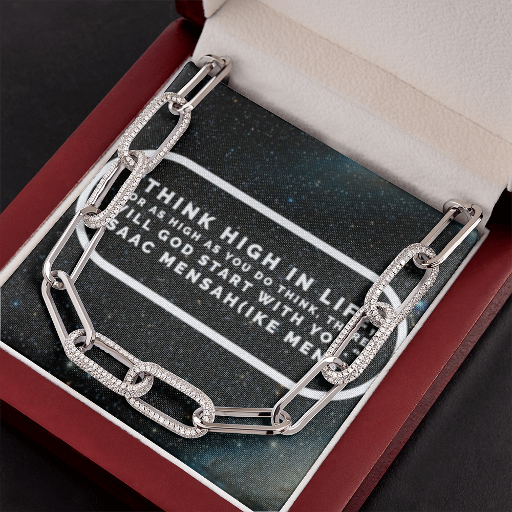 IKE MENS Quote Forever Linked Chain