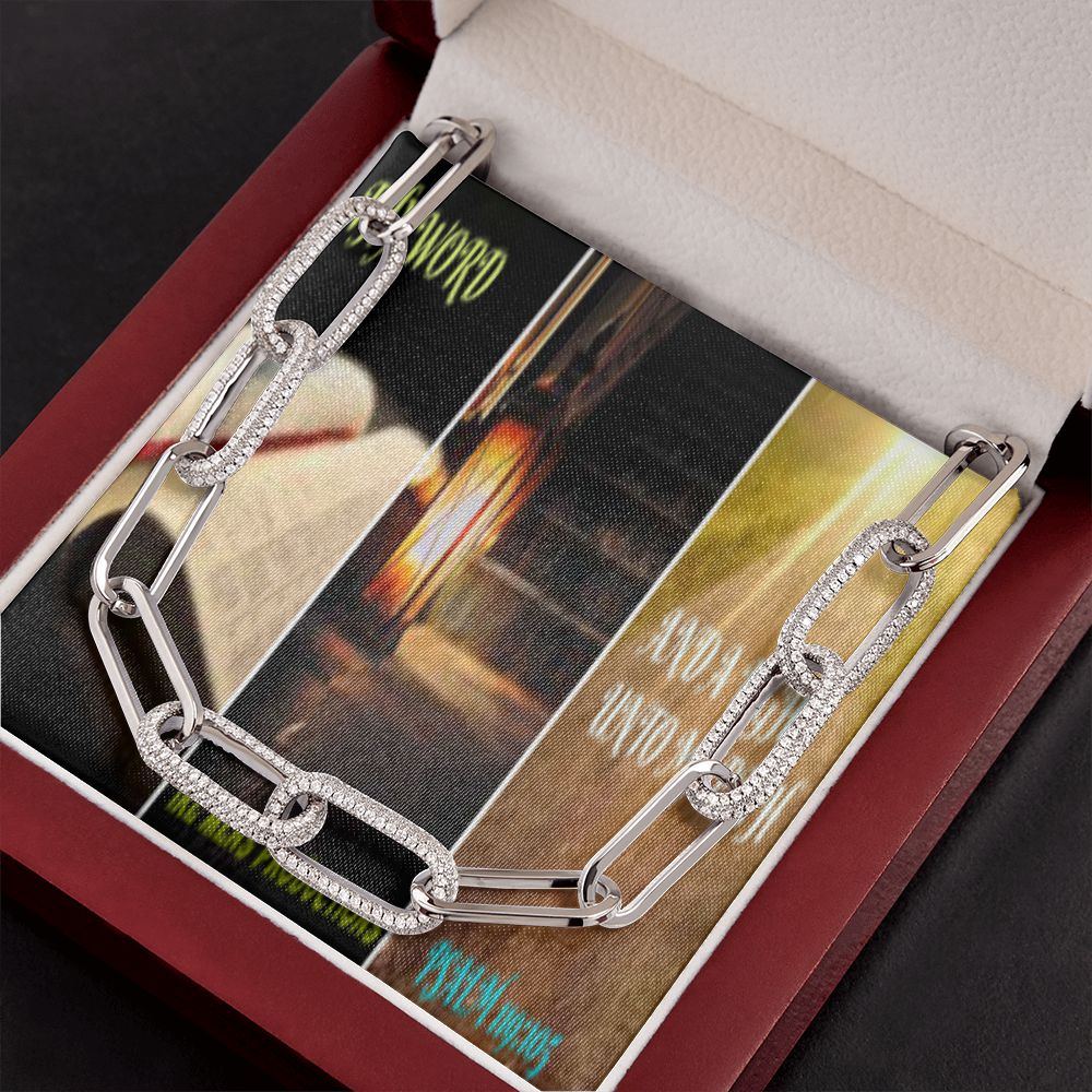 IKE MENS SCRIPTURE COLLAGE FOREVER LINKED NECKLACE