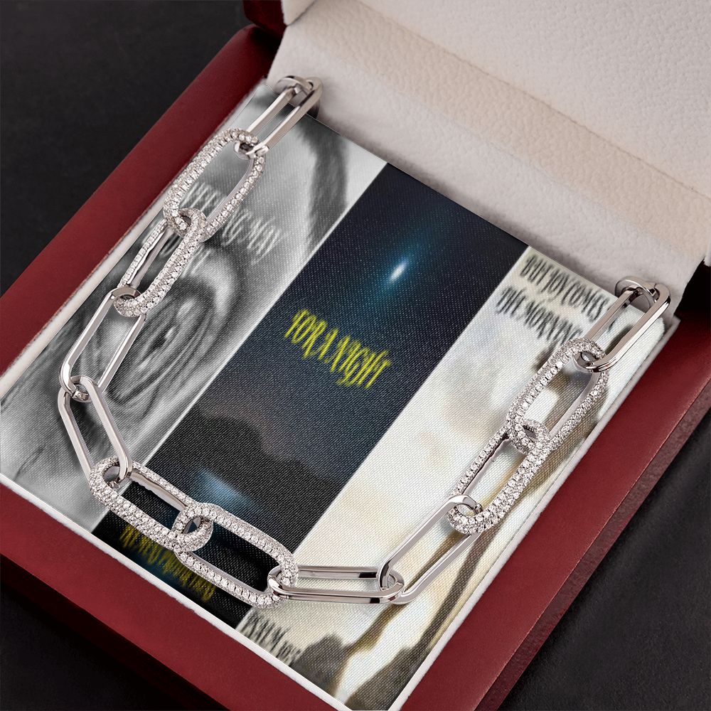 IKE MENS SCRIPTURE COLLAGE FOREVER LINKED NECKLACE