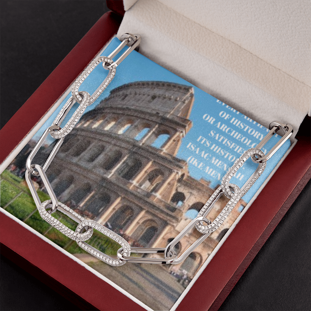 IKE MENS Quote Forever Linked Necklace Necklace