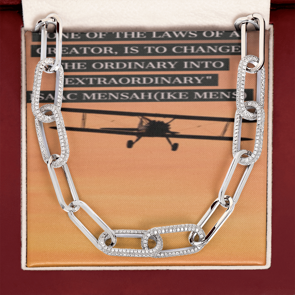 IKE MENS Quote  The Forever Linked Necklace