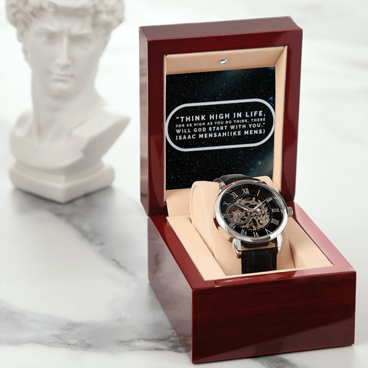 IKE MENS QUOTE OPEN WORK MEN"S WATCH