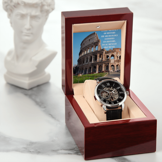 IKE MENS QUOTE OPENWORK MEN'S WATCH