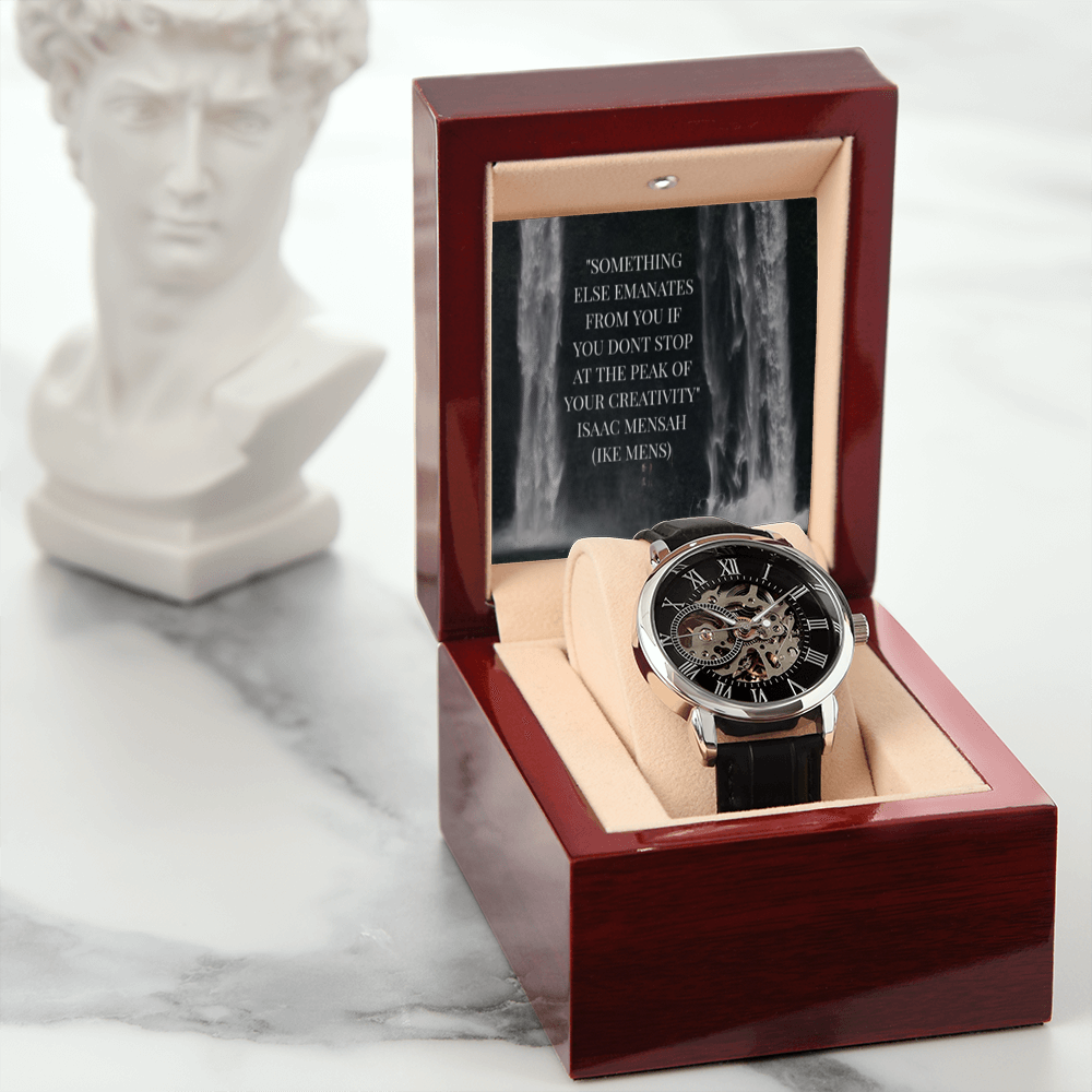 IKE MENS QUOTE OPENWORK MEN'S WATCH