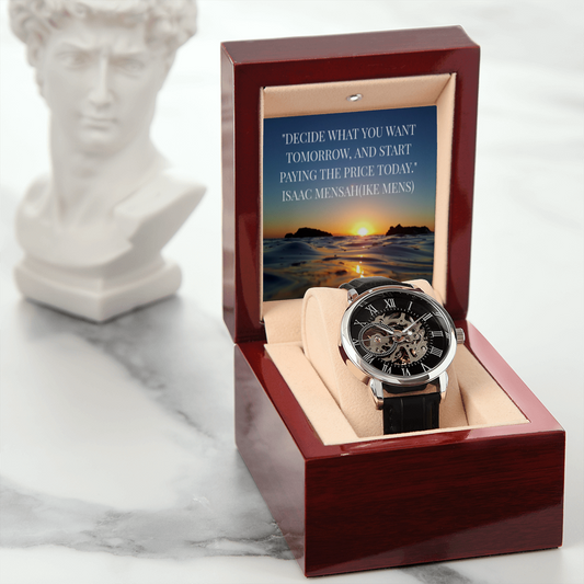 IKE MENS QUOTE OPENWORK MEN'S WATCH
