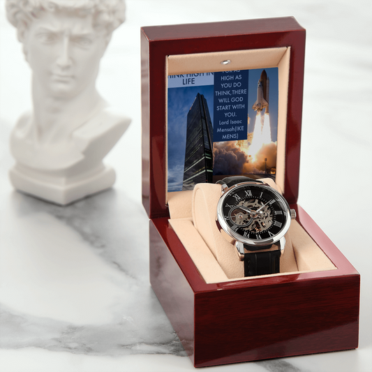 IKE MENS QUOTE OPENWORK WATCH