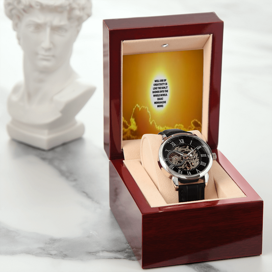 IKE MENS QUOTE OPENWORK MEN'S WATCH