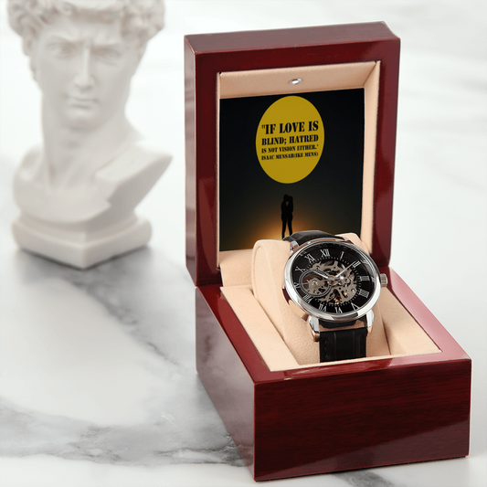 IKE MENS QUOTE OPEN WORK WATCH
