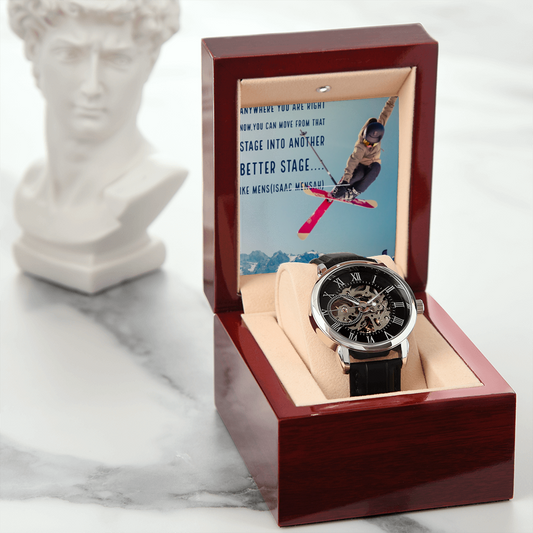 IKE MENS QUOTE OPENWORK WATCH
