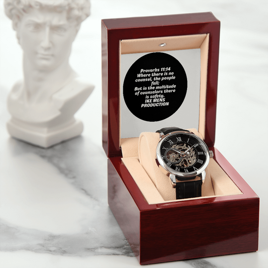 PROVERBS OPENWORK MEN'S WATCH