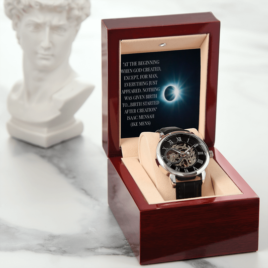 IKE MENS QUOTE OPENWORK MEN'S WATCH